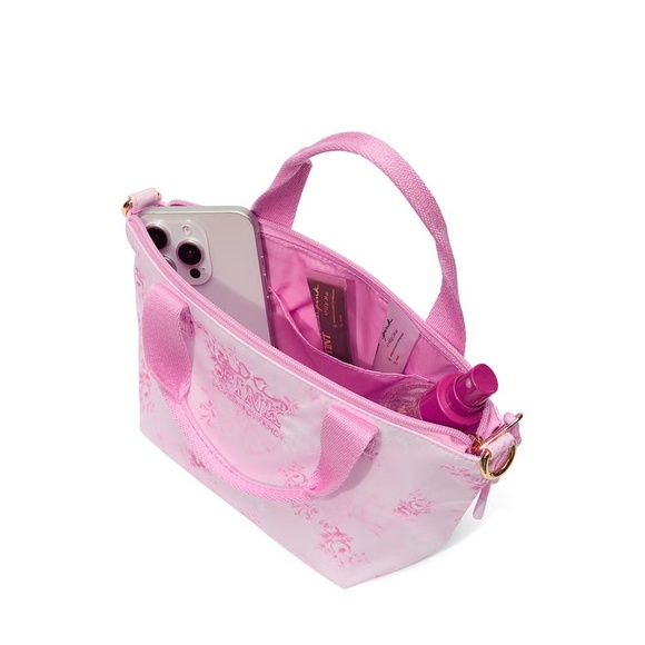 Victoria's Secret PINK x Love Shack x Mini Tote Bag Pink Floral NWT - Picture 4 of 6